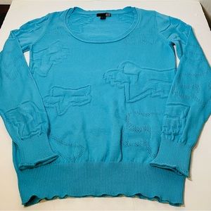 Fox Racing Apparel Pull over sweater Blue XL long sleeve Style 01540